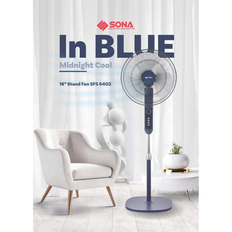 Sona Stand Fan 16" SFS 6402