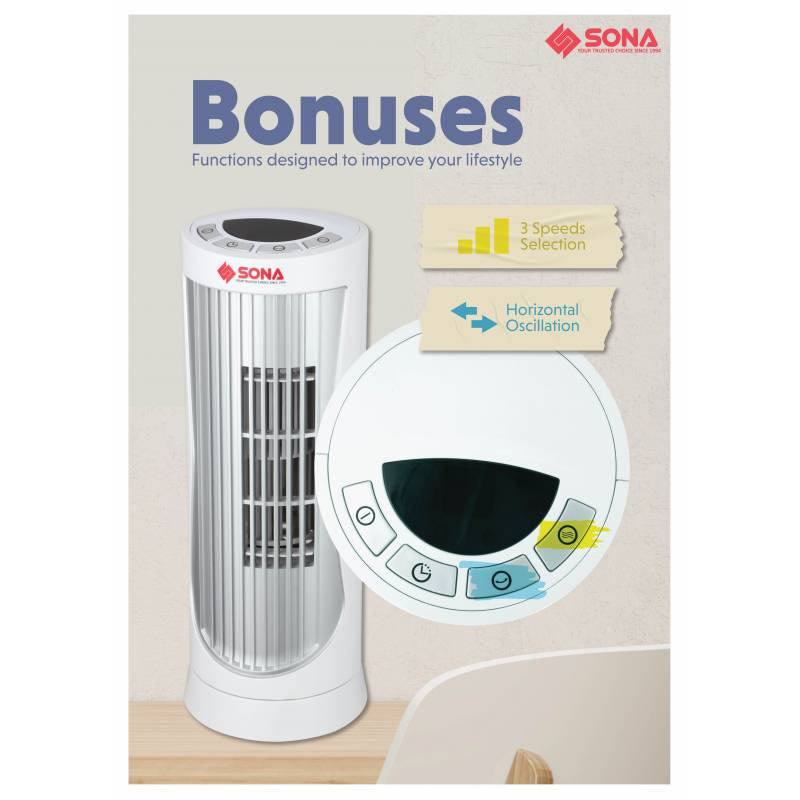 Sona Digital Mini Personal Tower Fan SFT 1762