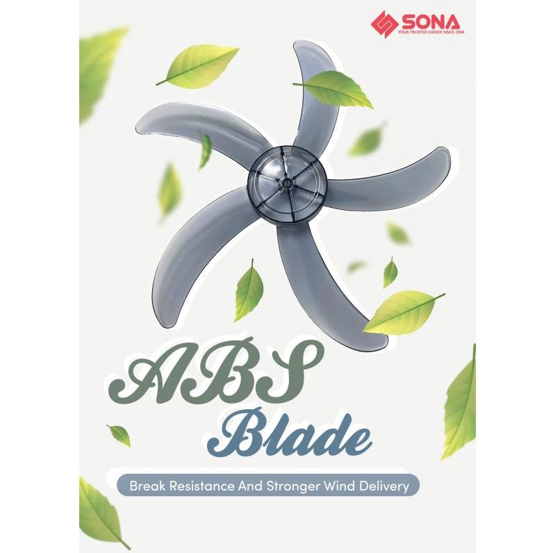 Sona Wall Fan with Remote 18" SFW 1572