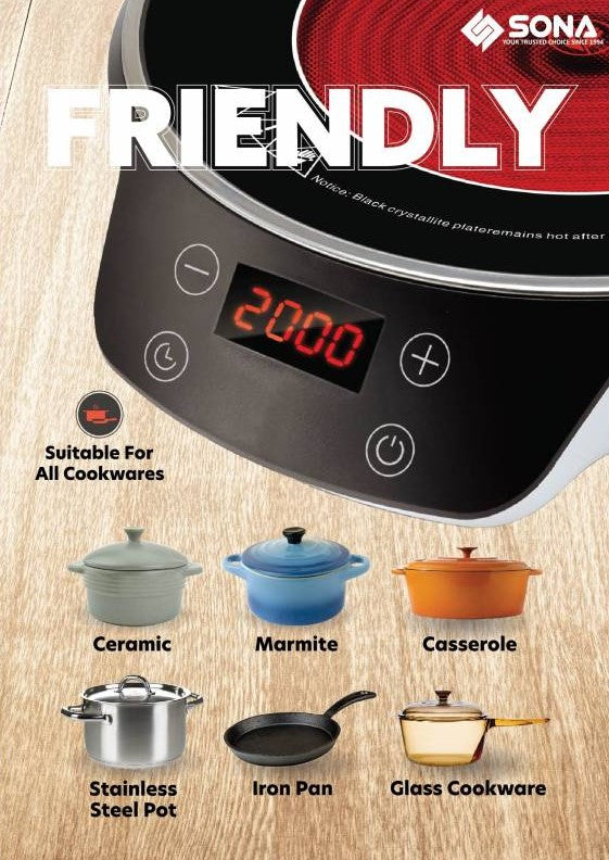 Sona Digital Infrared Ceramic Cooker 2000W SIC 3310