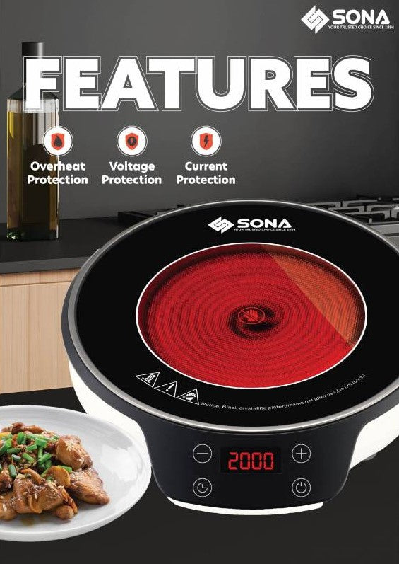 Sona Digital Infrared Ceramic Cooker 2000W SIC 3310