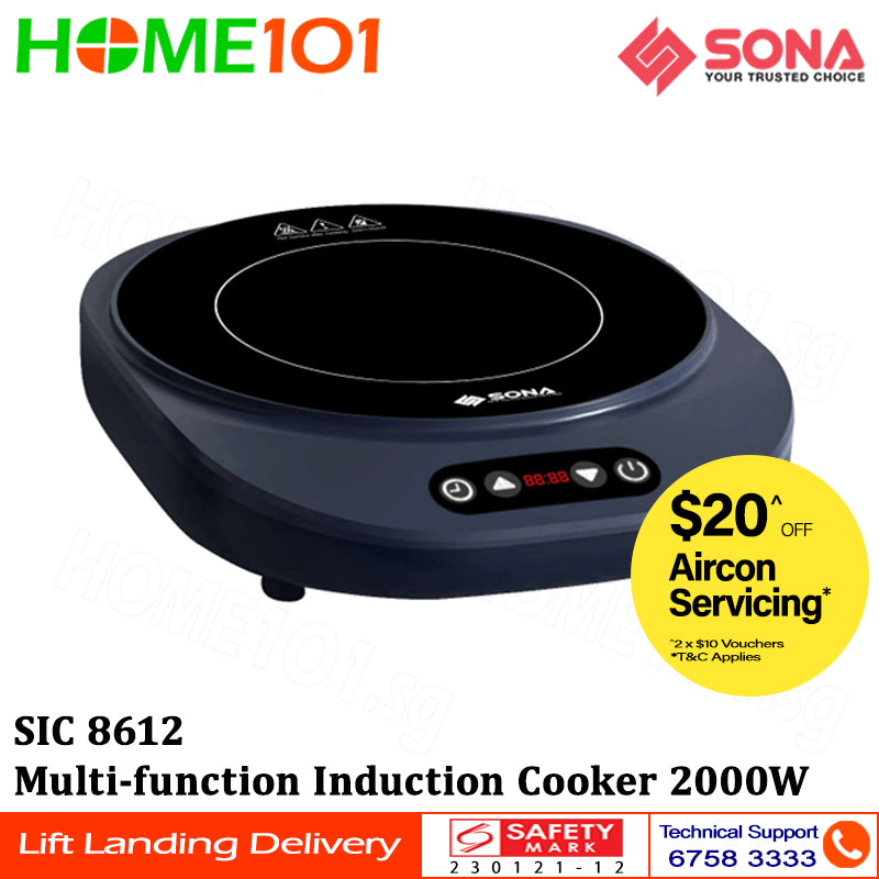 Sona Multi Function Induction Cooker 2000W SIC 8612