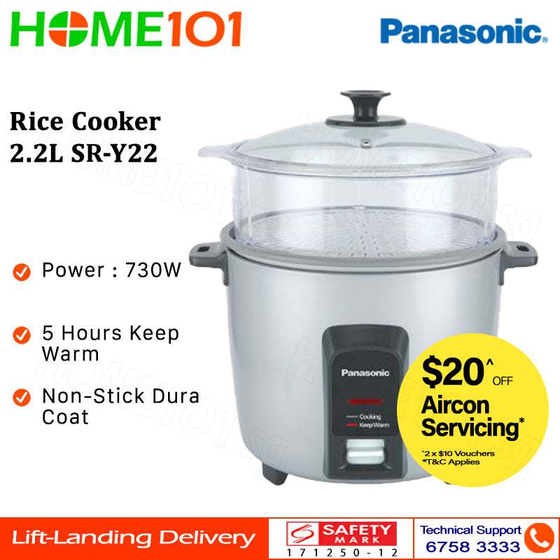 Panasonic Rice Cooker 2.2L SR-Y22