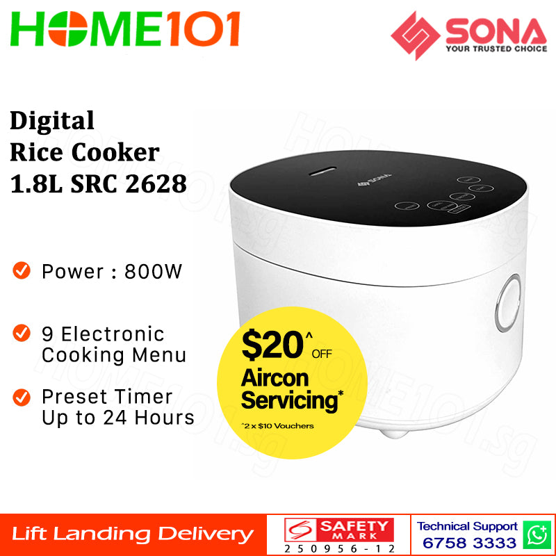 Sona Digital Rice Cooker 1.8L SRC 2628