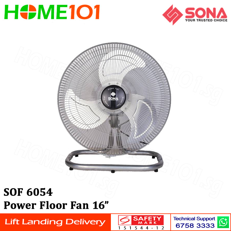 Sona Power Floor Fan 16" SOF 6054