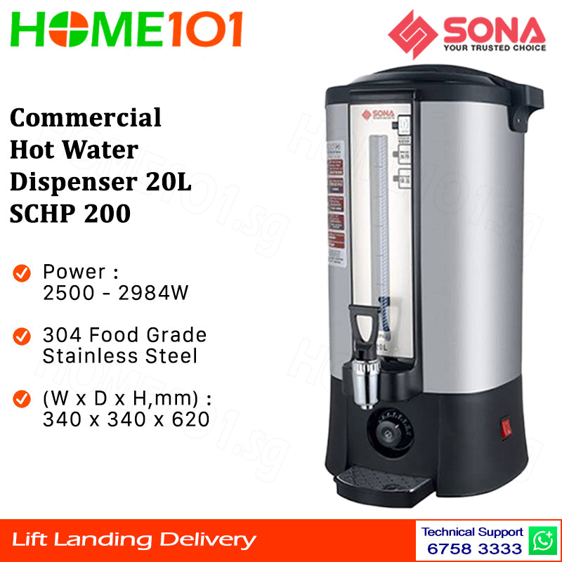 Sona Commercial Hot Water Dispenser 20L SCHP 200