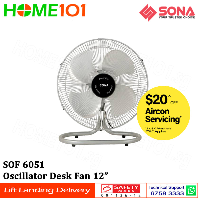 Sona Power Floor Fan 12" SOF 6051