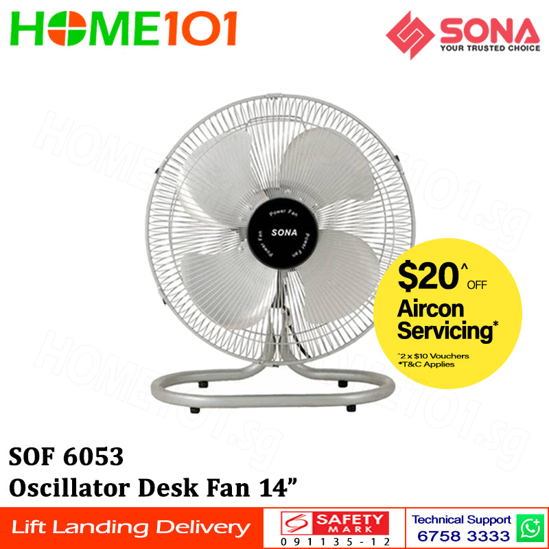 Sona Power Floor Fan 14" SOF 6053