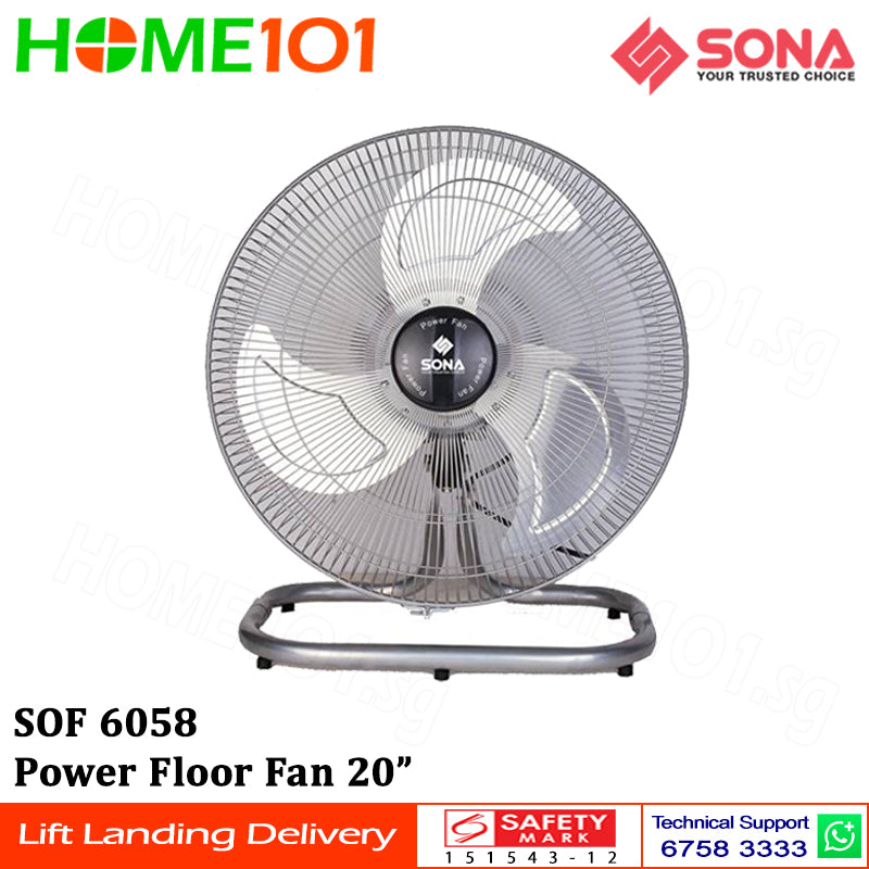 Sona Power Floor Fan 20" SOF 6058