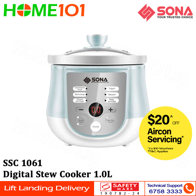 Sona Digital Stew Cooker 1.0L SSC 1061