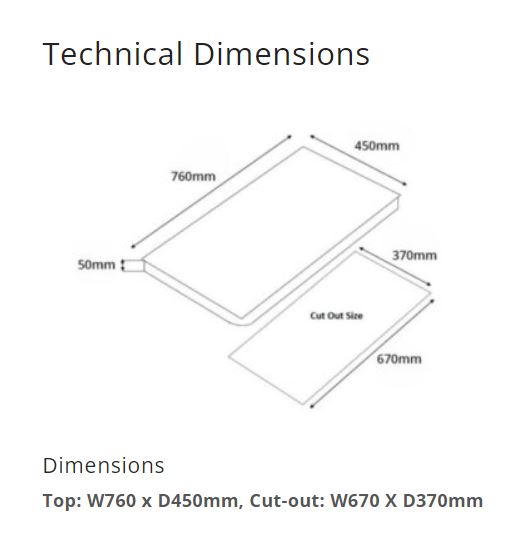 Tecno Tempered Glass Cooker Hob 3 Burners T 738TRSV - LPG / PUB - FREE INSTALLATION