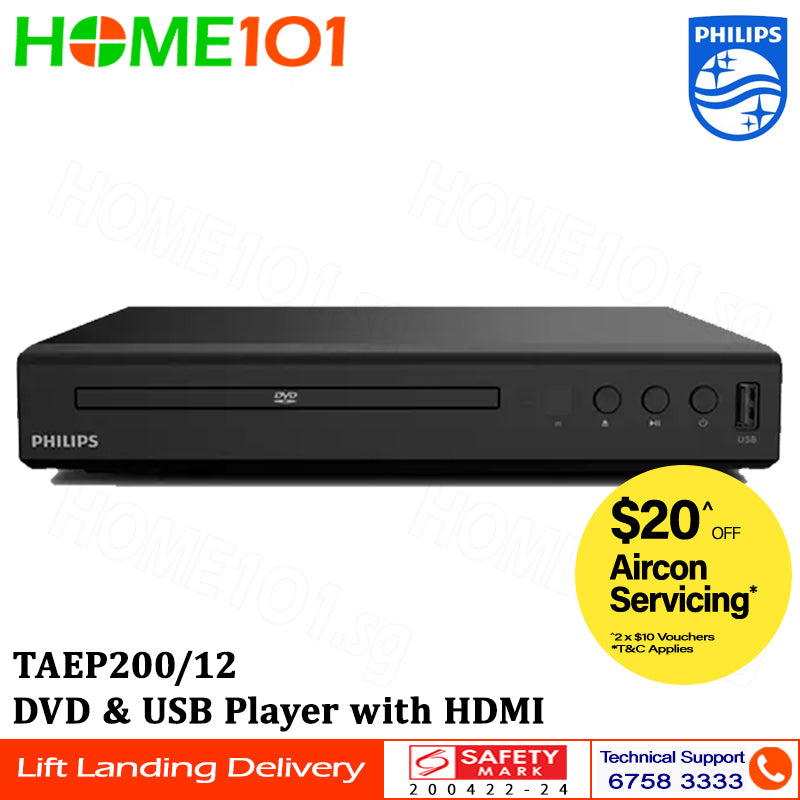 Philips DVD & USB Player with HDMI TAEP200/12 - Pre-Order