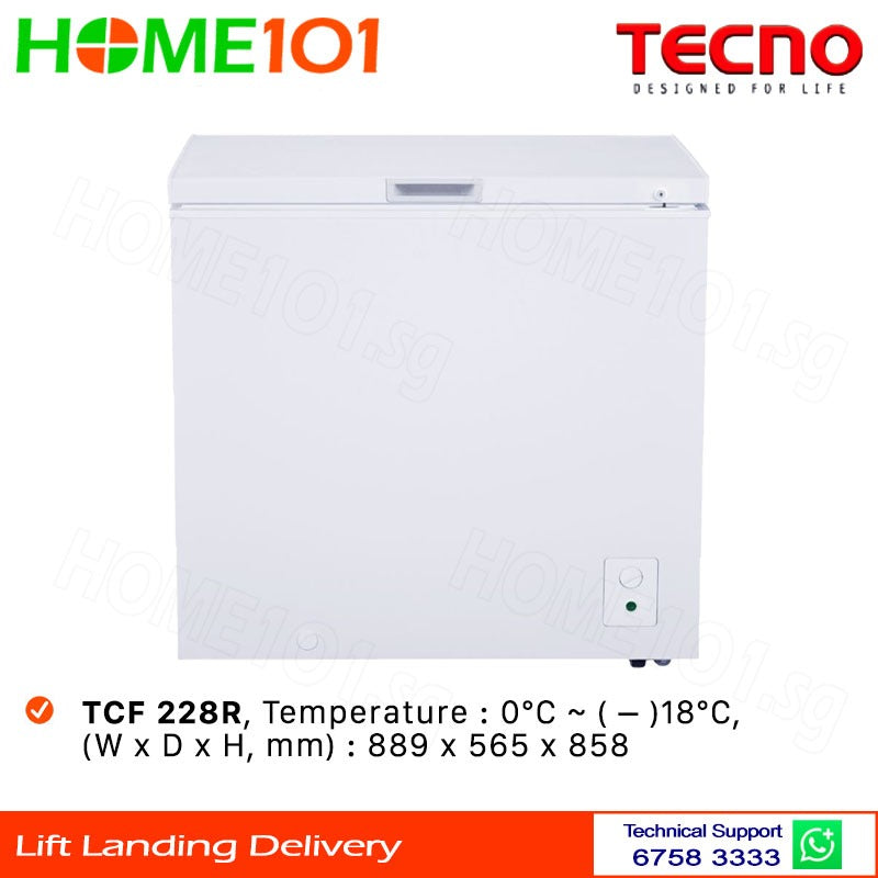 Tecno Chest Freezer 210L TCF 228R I TCF228R