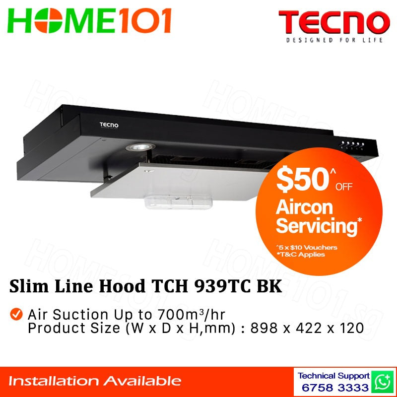 Tecno Slim Line Hood 90cm TCH 939TC