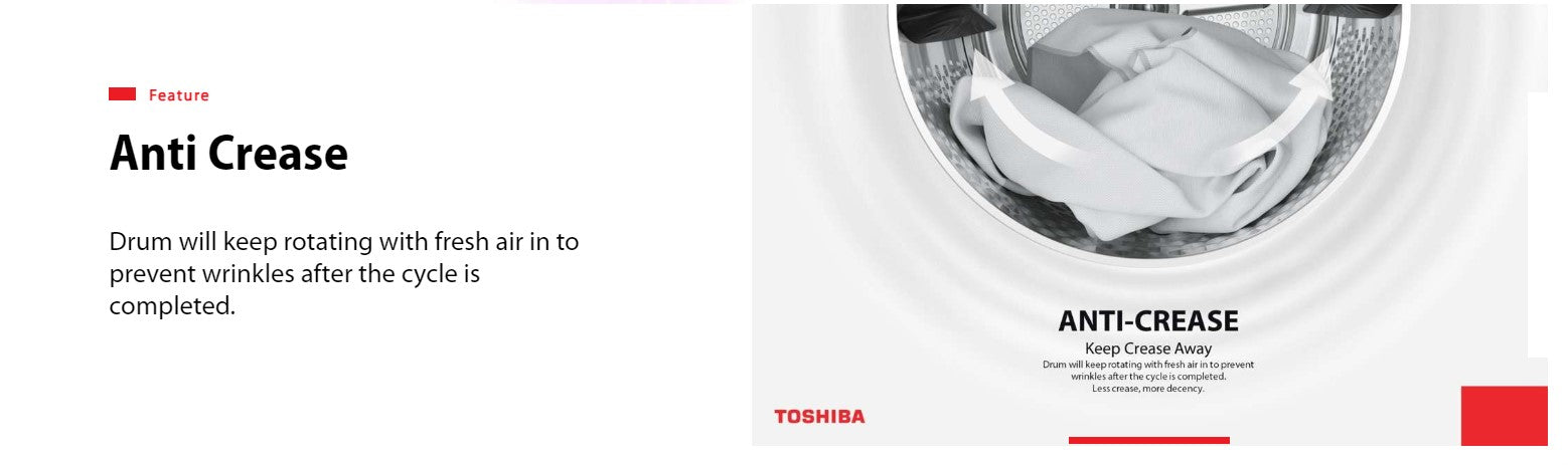 Toshiba Heat Pump Dryer 9.0KG TD-BK100GHS(SK) & TD-BK100GHS(WW)