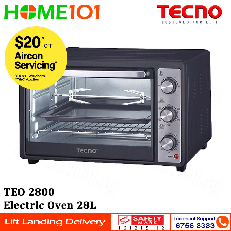 Tecno Electric Oven 1500W 28L TEO 2800