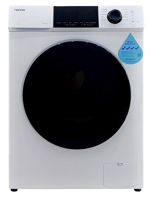 Tecno Front Load Washing Machine 8.5KG TFL 8112