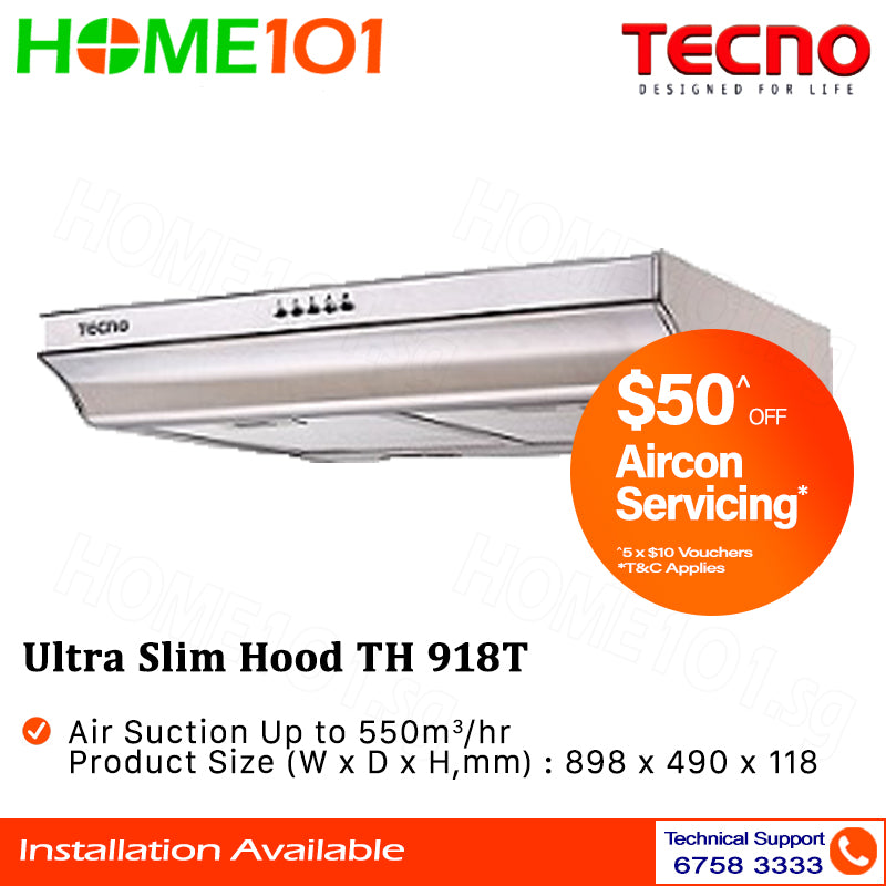 Tecno Ultra Slim Hood TH 918T