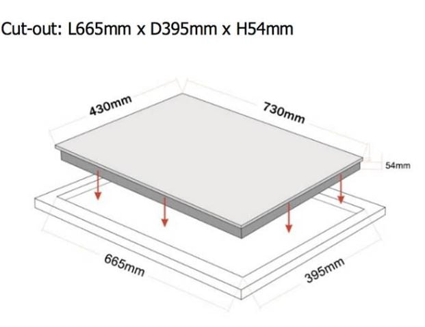 Tecno Built-In Induction 2 Zones Hob TIH 2882 - FREE INSTALLATION