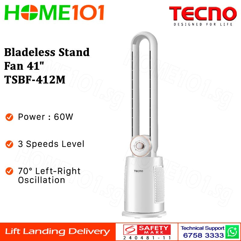 Tecno Bladeless Stand Fan 41" TSBF-412M
