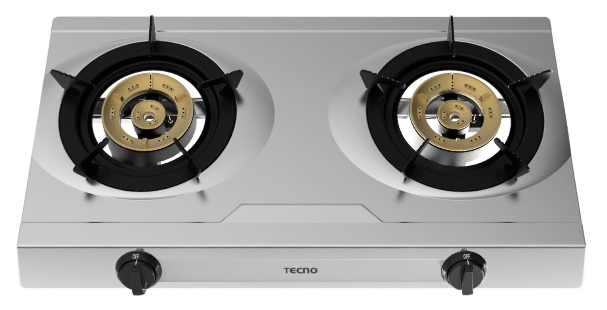 Tecno Double Burner Table Top Gas Cooker TTC-0328SV