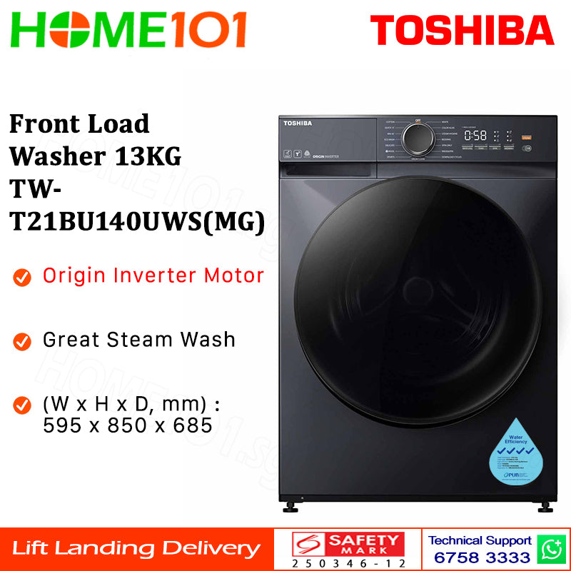 Toshiba Front Load Washer 13KG TW-T21BU140UWS(MG)