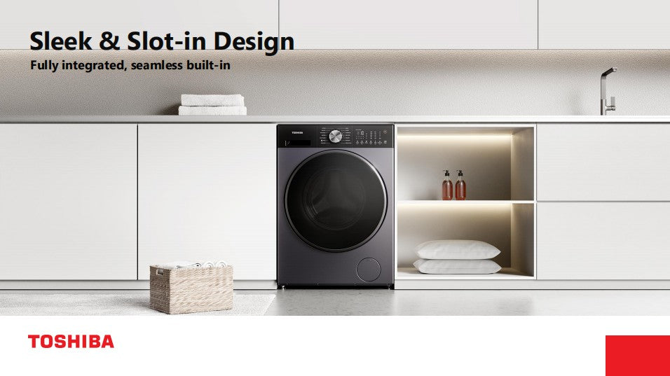 PRE-ORDER (ETA MID AUG) Toshiba Front Load Washer 9.5KG TW-T33B105UWS(WS) || TW-T33B105UWS(MK)