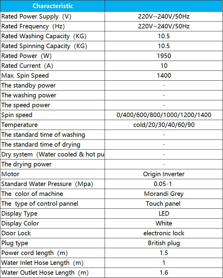 Toshiba Front Load Washer 10.5KG TW-T33B115UWS(MK)