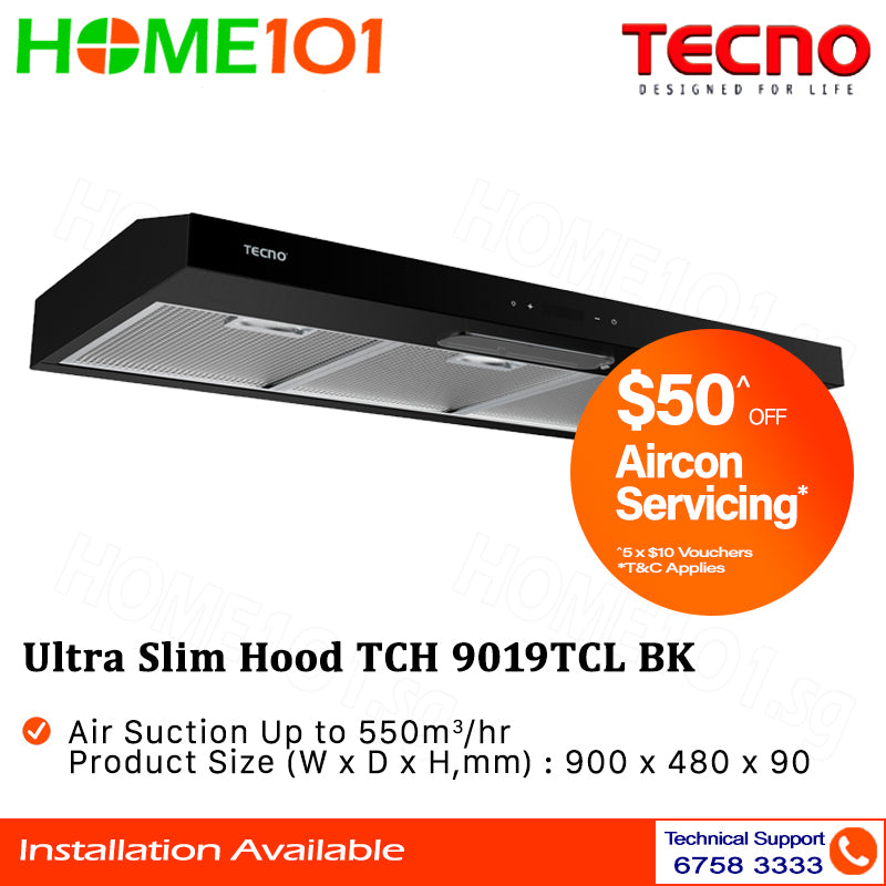 Tecno Ultra Slim Hood 90cm TCH 9019TCL