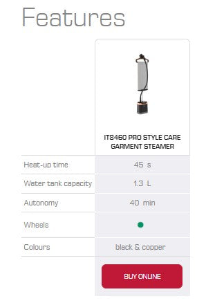 Tefal Prostyle Garment Steamer 2000W IT8480