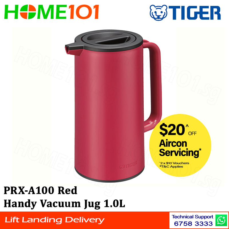 Tiger Handy Vacuum Jug 1.0L PRX-A100 Red