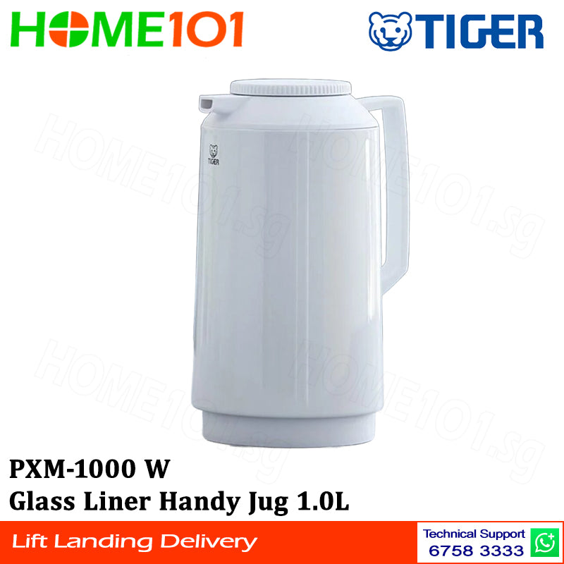 Tiger Glass Liner Handy Jug 1.0L PXM-1000 W