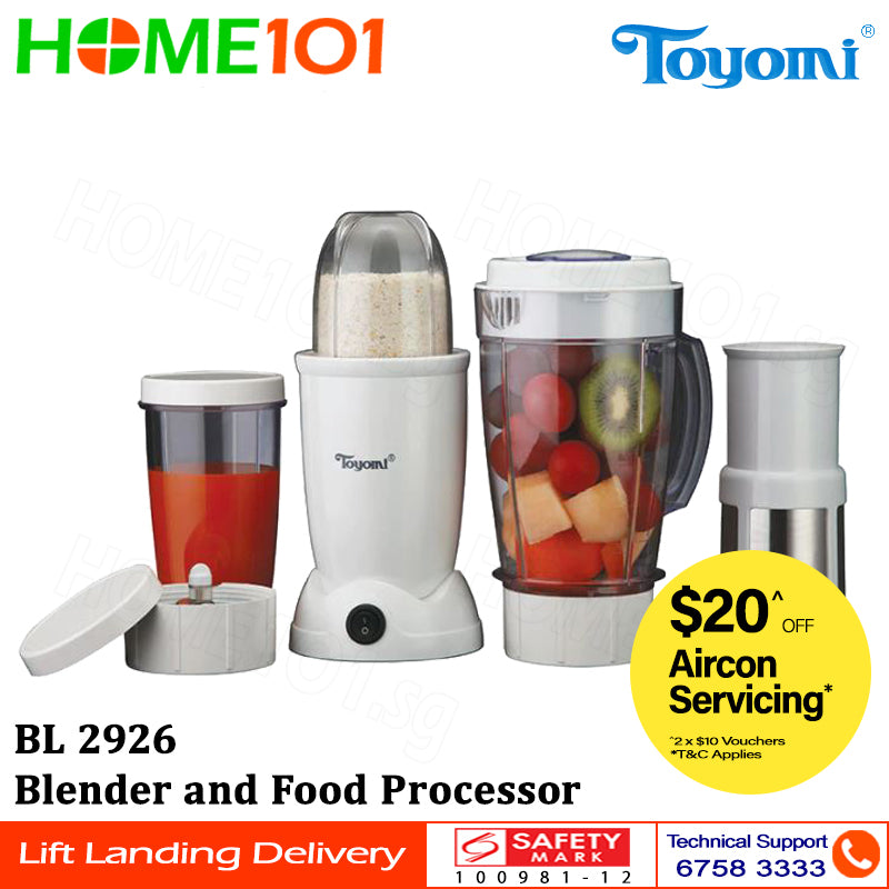 Toyomi Blender and Food Processor BL 2926