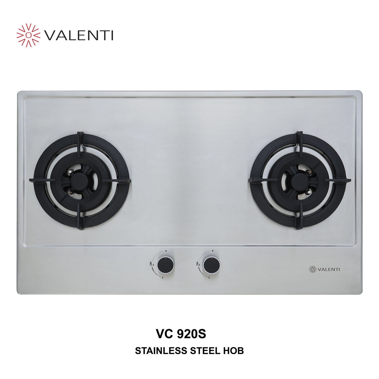 Valenti 2 Burners Built-In Stainless Steel Hob VC 920S