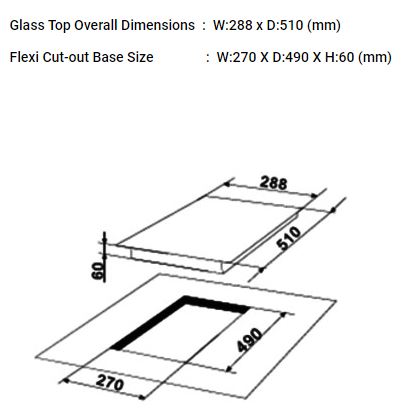 Valenti 2 Zones Induction Hob VIC 2302 (LG)