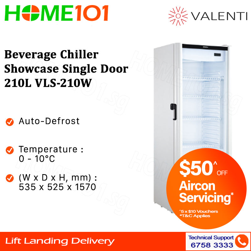 Valenti Beverage Chiller Showcase 210L VLS-210W