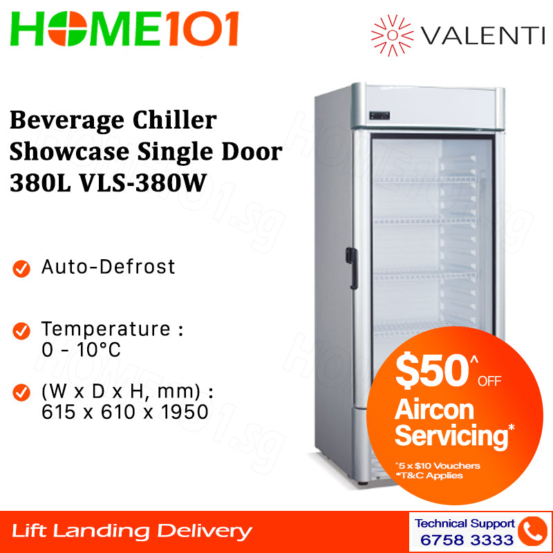 Valenti Beverage Chiller Showcase 380L VLS-380W