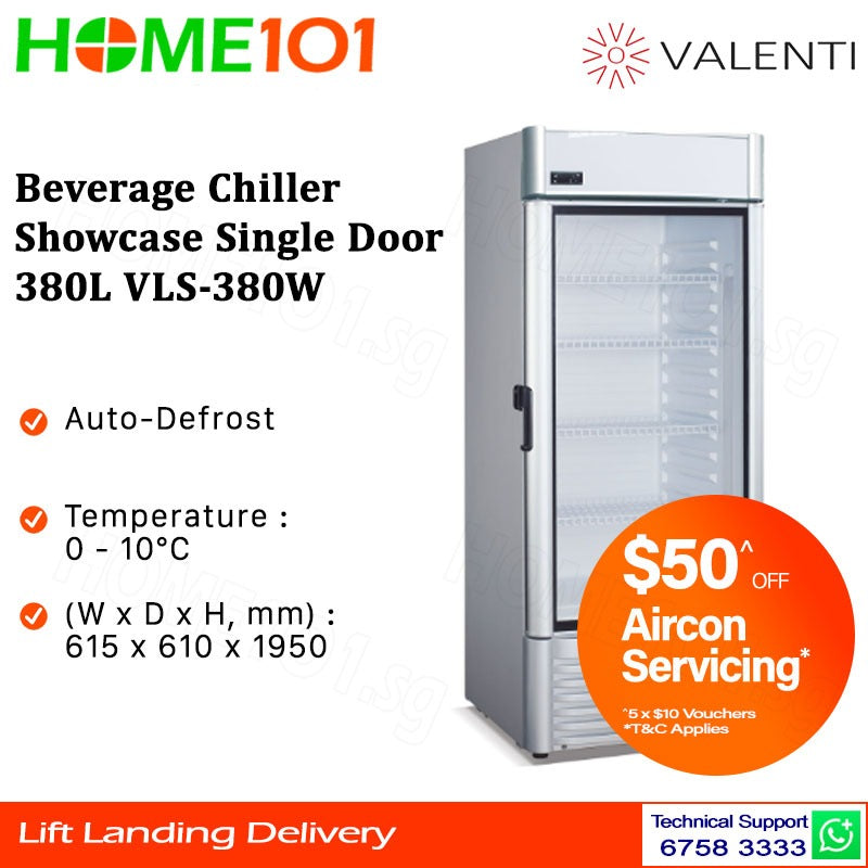 Valenti Beverage Chiller Showcase 380L VLS-380W