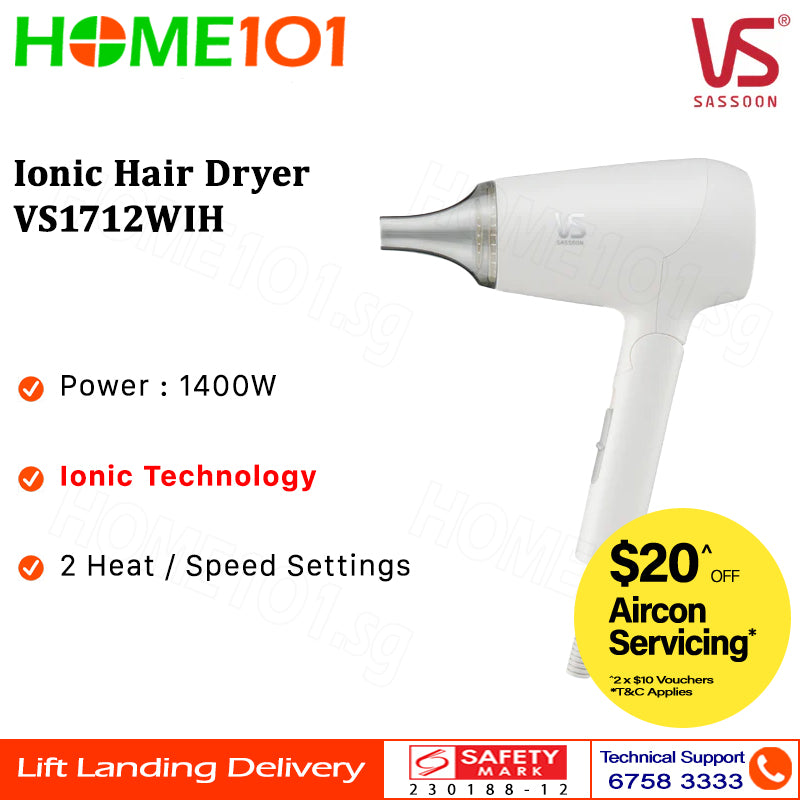 Vidal Sassoon Ionic Hair Dryer VS1712WIH