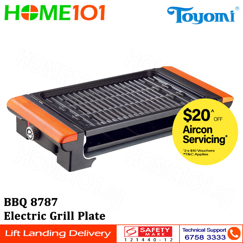 Toyomi Electric Grill Plate BBQ 8787