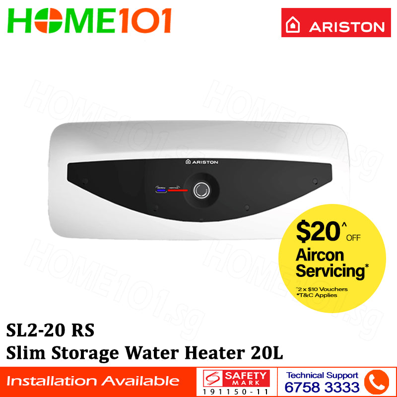 Ariston Andris Slim Storage Heater 20L SL2 20RS