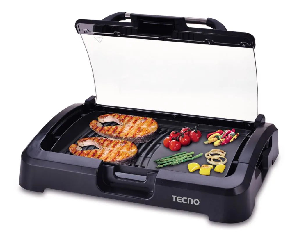 Tecno Electric Grill With Lid Cover 2200W TEG1033