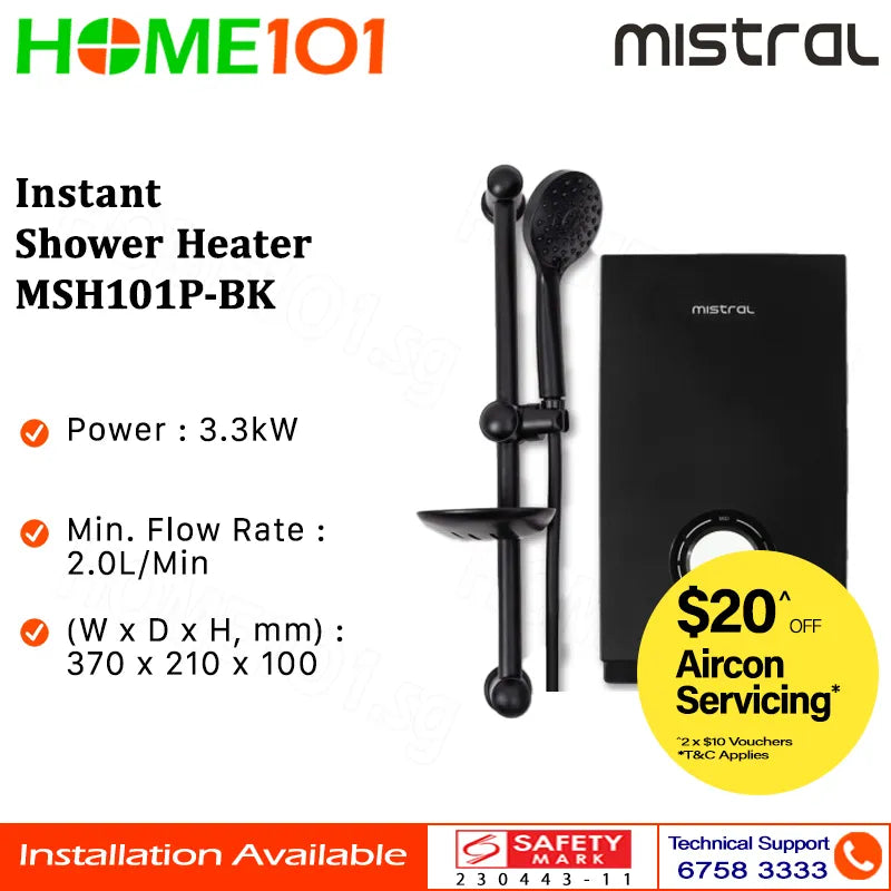 Mistral Instant Shower Heater MSH101P