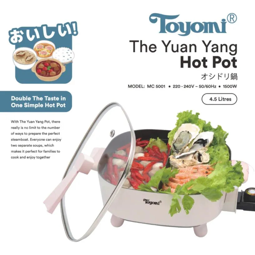 Toyomi Yuan Yang Hot Pot 4.5L MC 5001